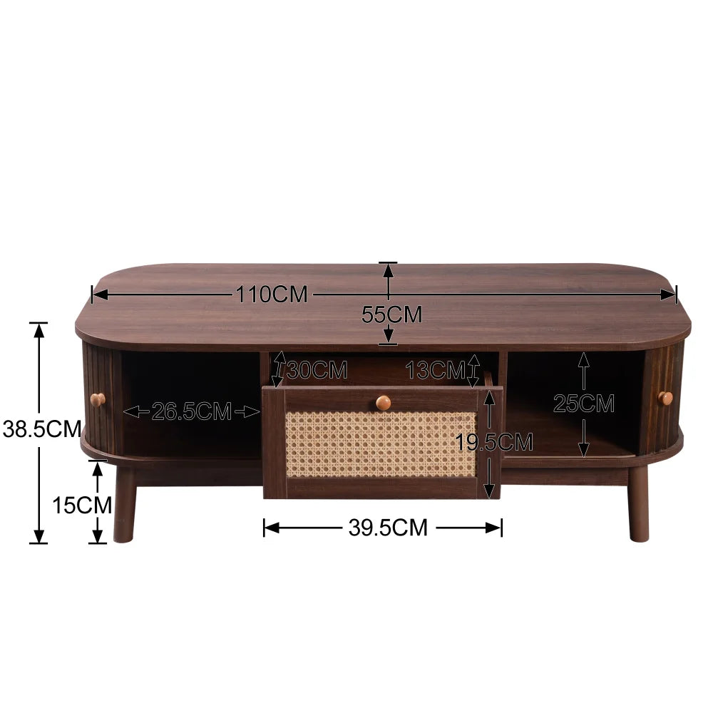 Natural Harmony Rattan Coffee Table