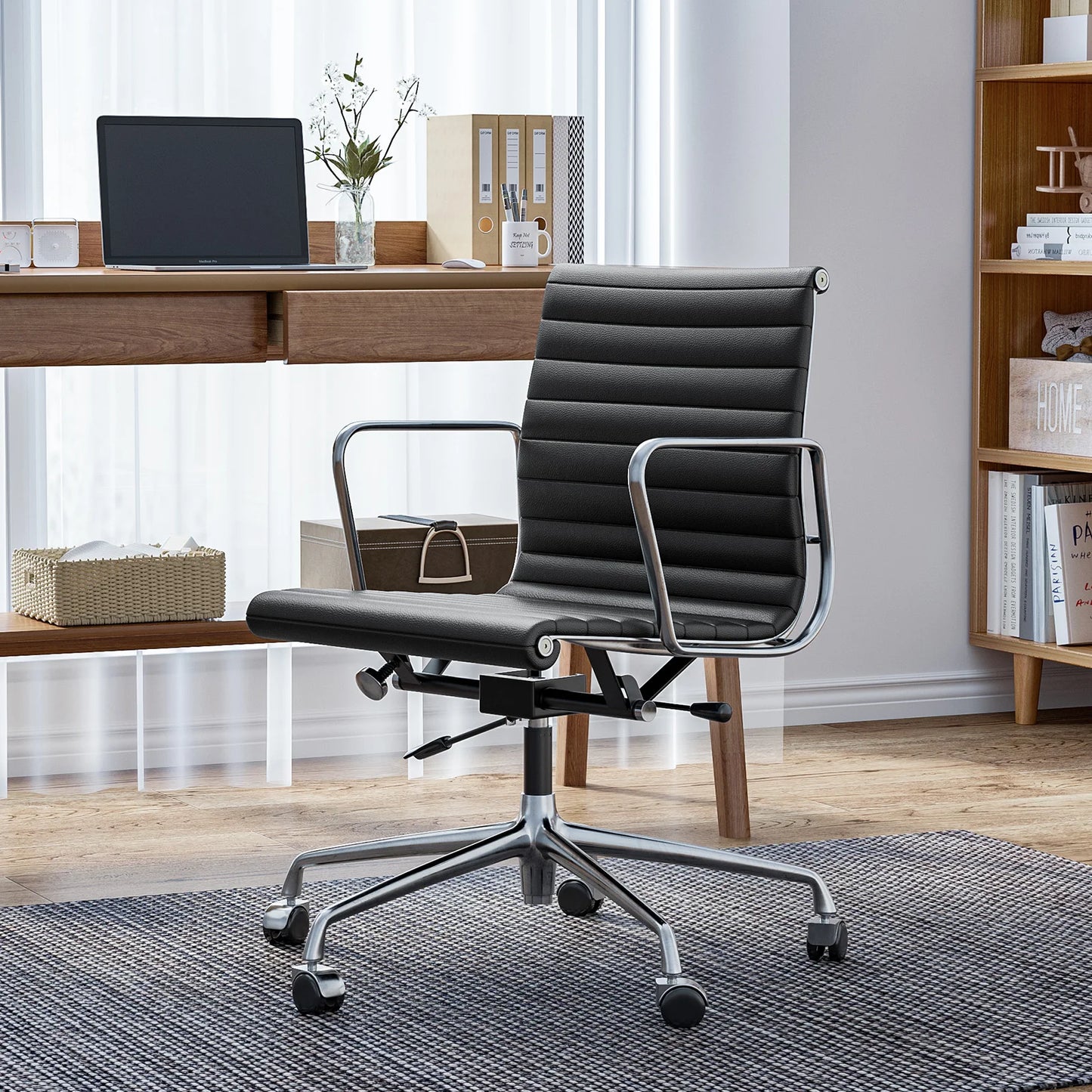 Ergonomischer Leder-Bürostuhl