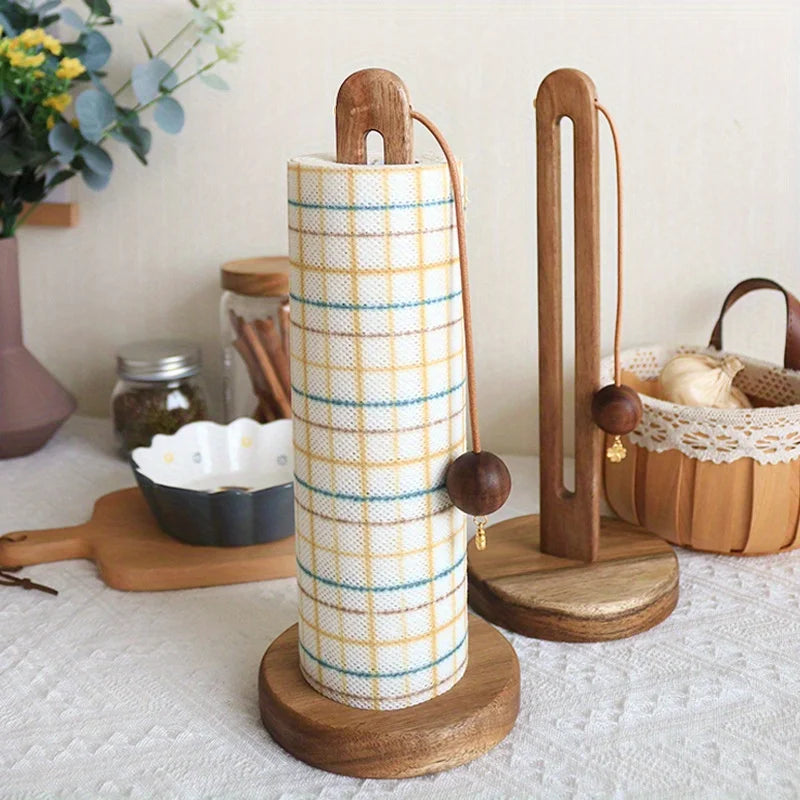 Küchenrollenhalter aus Akazienholz