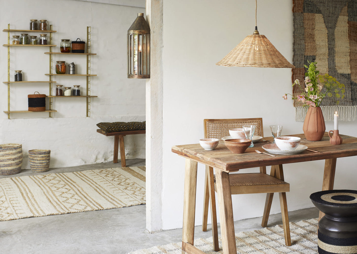 RECYCLED WOODEN TABLE