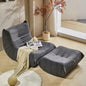 Teddy-Lounge Sessel "Cloud" | Inkl. Hocker & Premium Teddy-Fleece