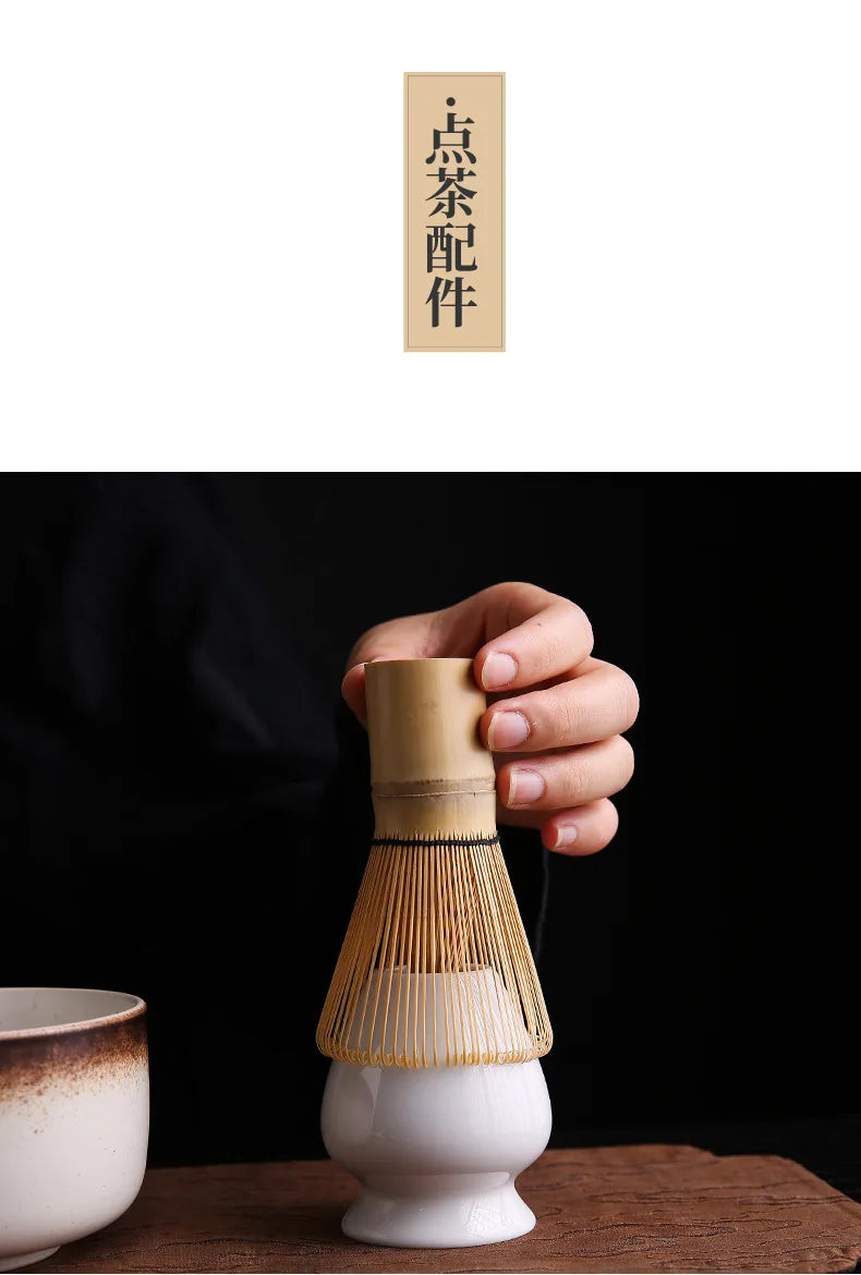 Komplettes Bambus Matcha Zeremonie Set - Traditionelle Zubehör für Matcha Tee