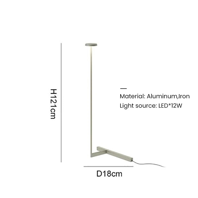 Minimalistische LED-Stehlampe