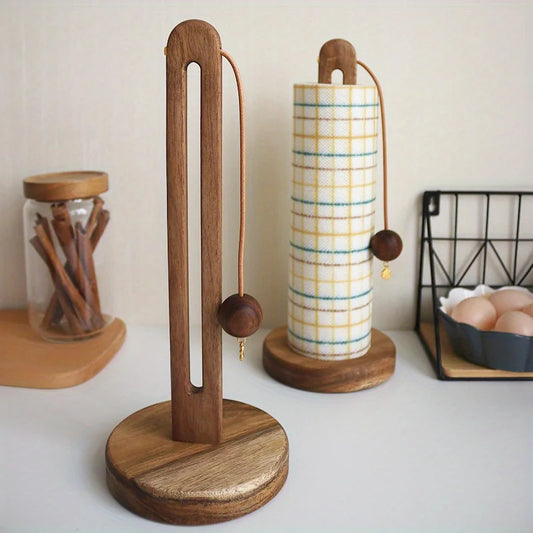 Küchenrollenhalter aus Akazienholz