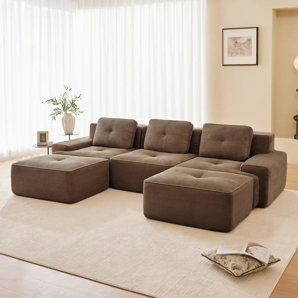 Teddy-Fleece U-Sofa "Cloud Lounge"