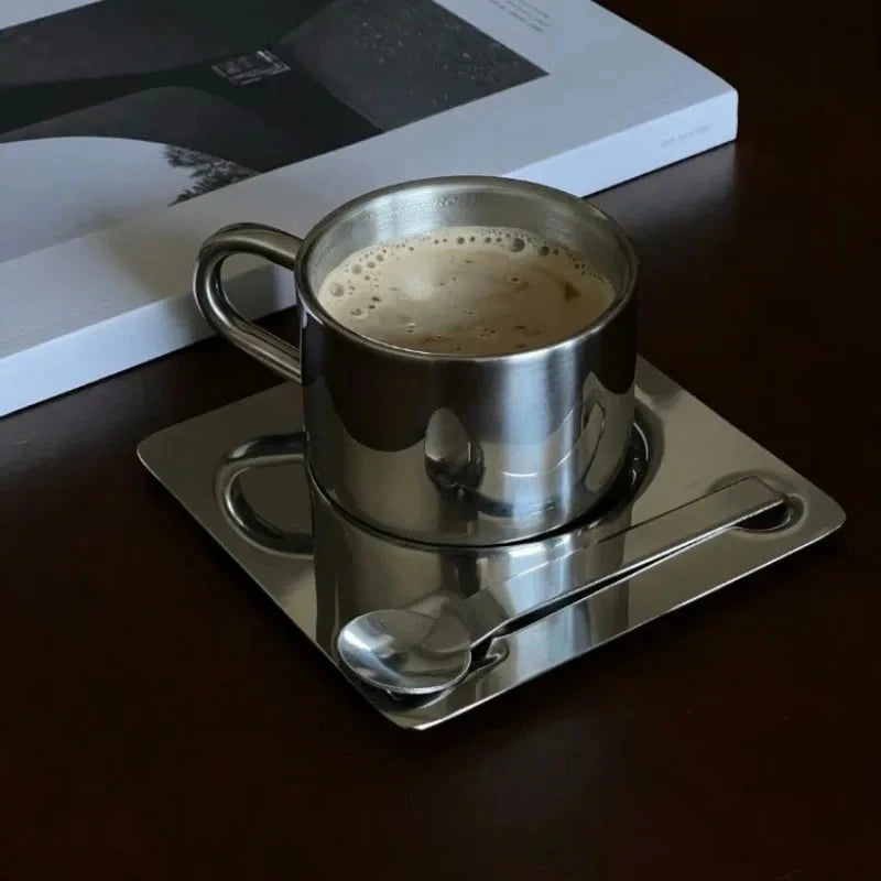Edelstahl Coffee Cup Set – 3-teilig