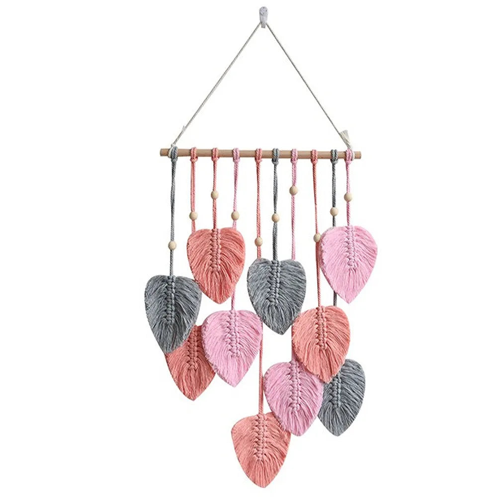 Leafy Dreams – Makramee Wandbehang im Boho-Stil