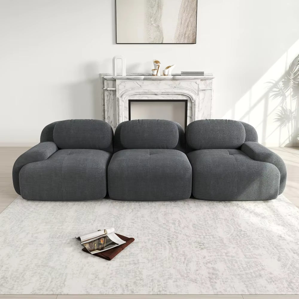 Modulares Cord-Sofa "Finca" | Full-Foam Design-Lounge