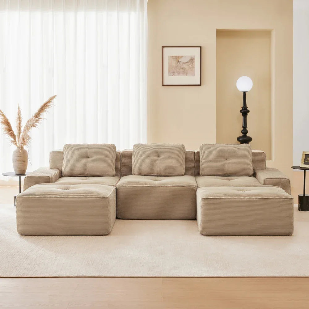 Teddy-Fleece U-Sofa "Cloud Lounge"