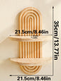 Minimalistisches Wandregal aus Holz
