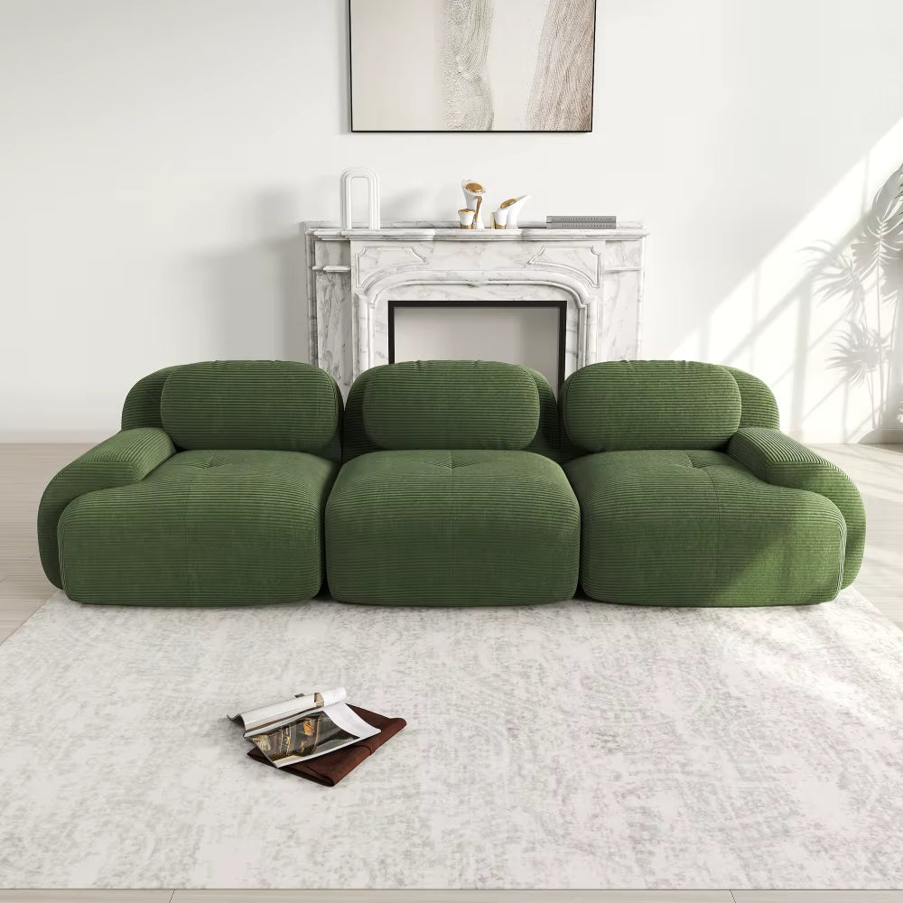 Modulares Cord-Sofa "Finca" | Full-Foam Design-Lounge