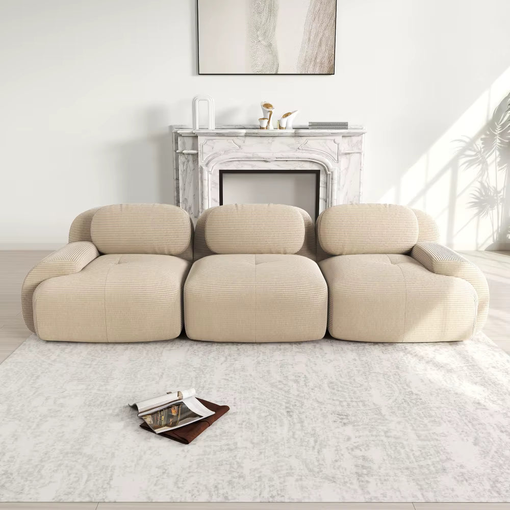 Modulares Cord-Sofa "Finca" | Full-Foam Design-Lounge