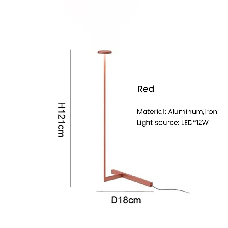 Minimalistische LED-Stehlampe