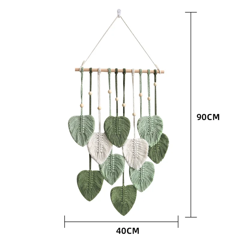 Leafy Dreams – Makramee Wandbehang im Boho-Stil
