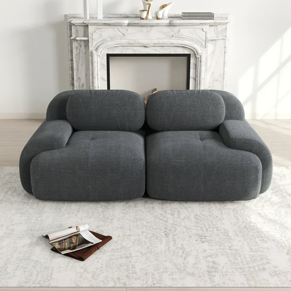 Modulares Cord-Sofa "Finca" | Full-Foam Design-Lounge