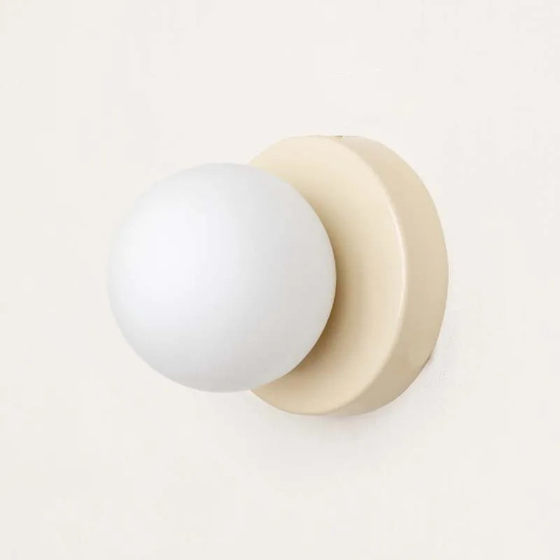 MacaronGlow LED Wall Sconce - Kreative Mini-Glaskerzenleuchte 10/12cm