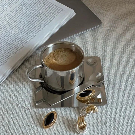Edelstahl Coffee Cup Set – 3-teilig