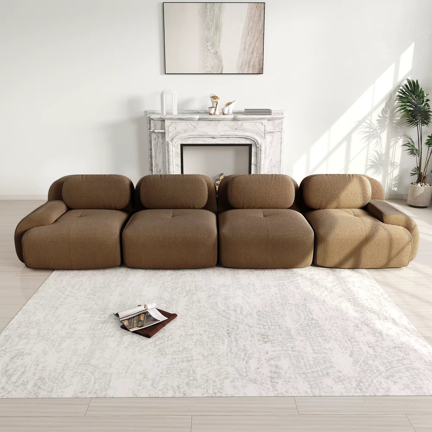 Modulares Cord-Sofa "Finca" | Full-Foam Design-Lounge