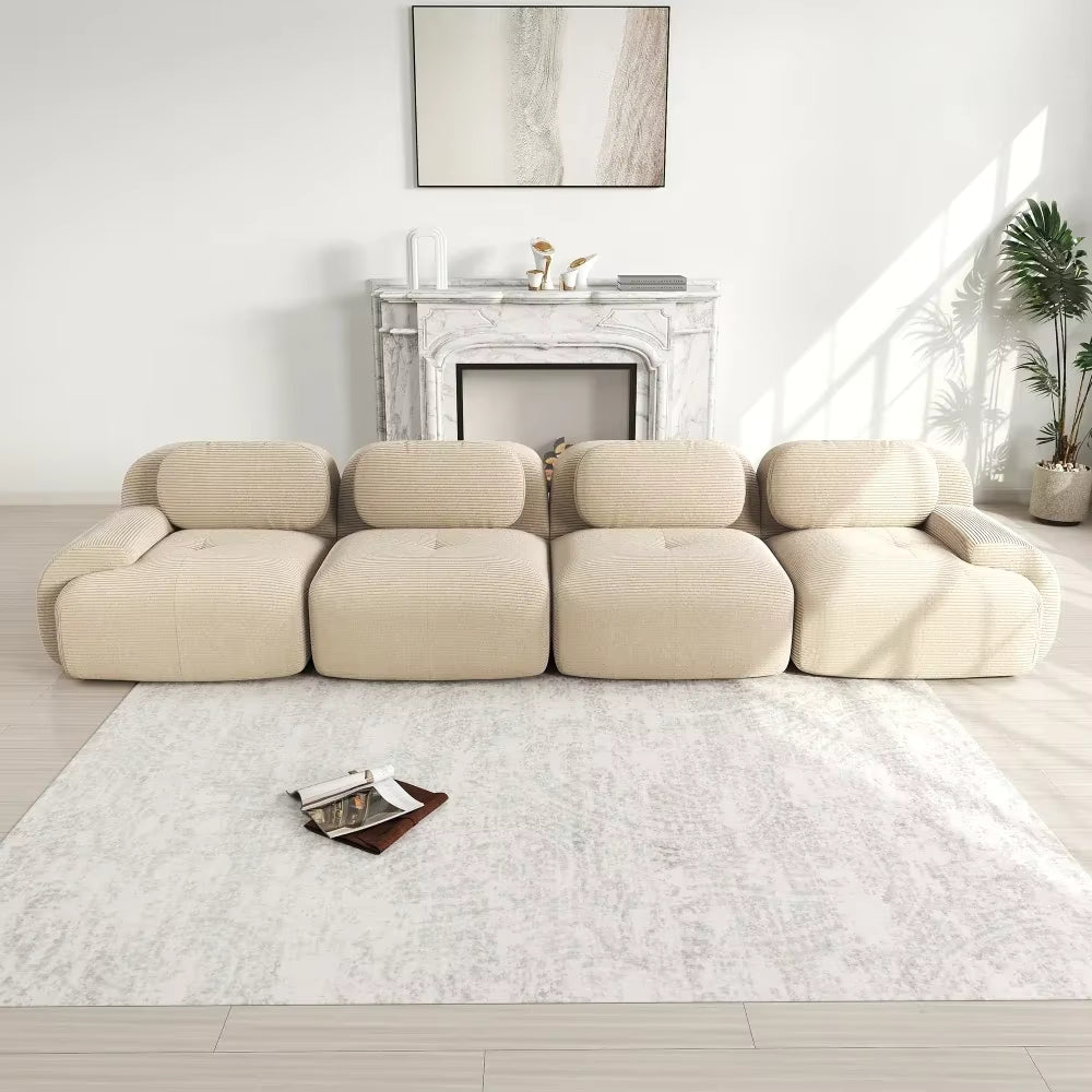 Modulares Cord-Sofa "Finca" | Full-Foam Design-Lounge