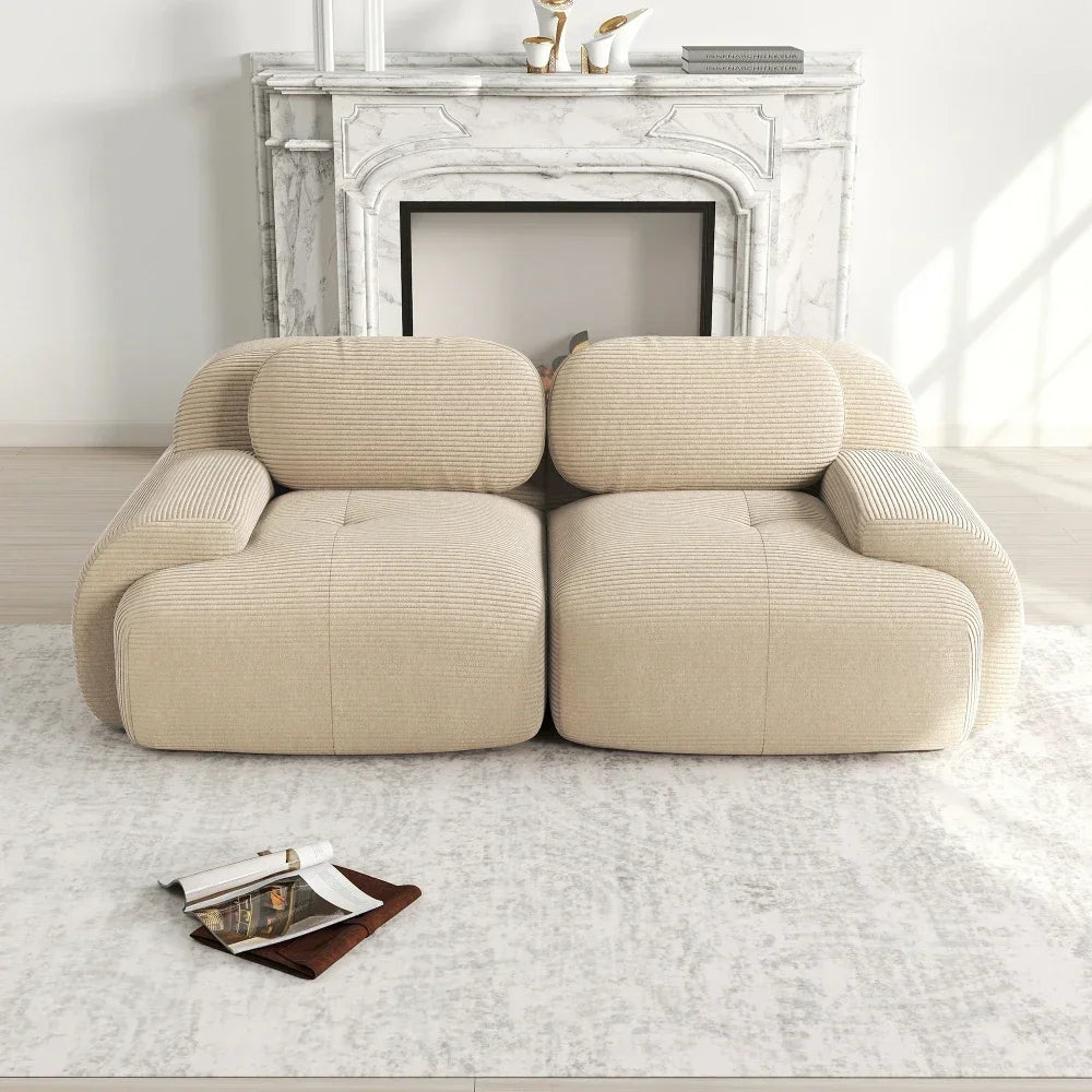Modulares Cord-Sofa "Finca" | Full-Foam Design-Lounge