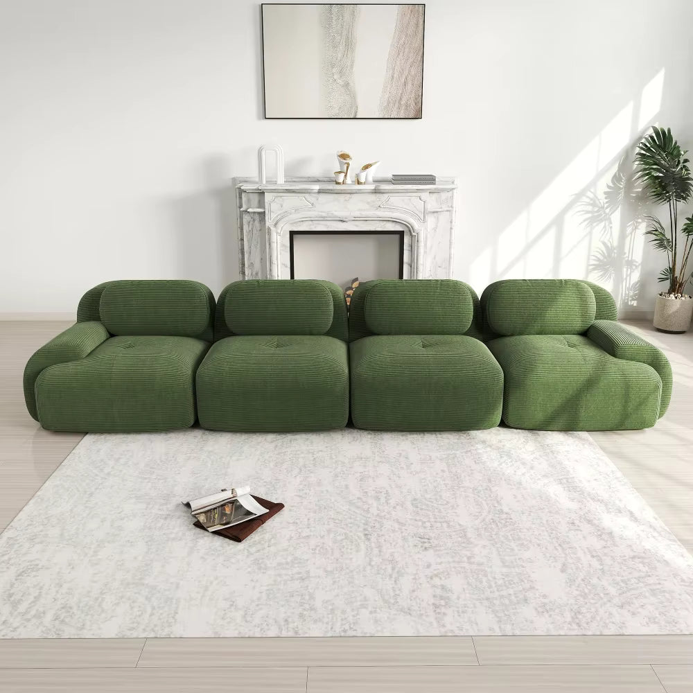 Modulares Cord-Sofa "Finca" | Full-Foam Design-Lounge