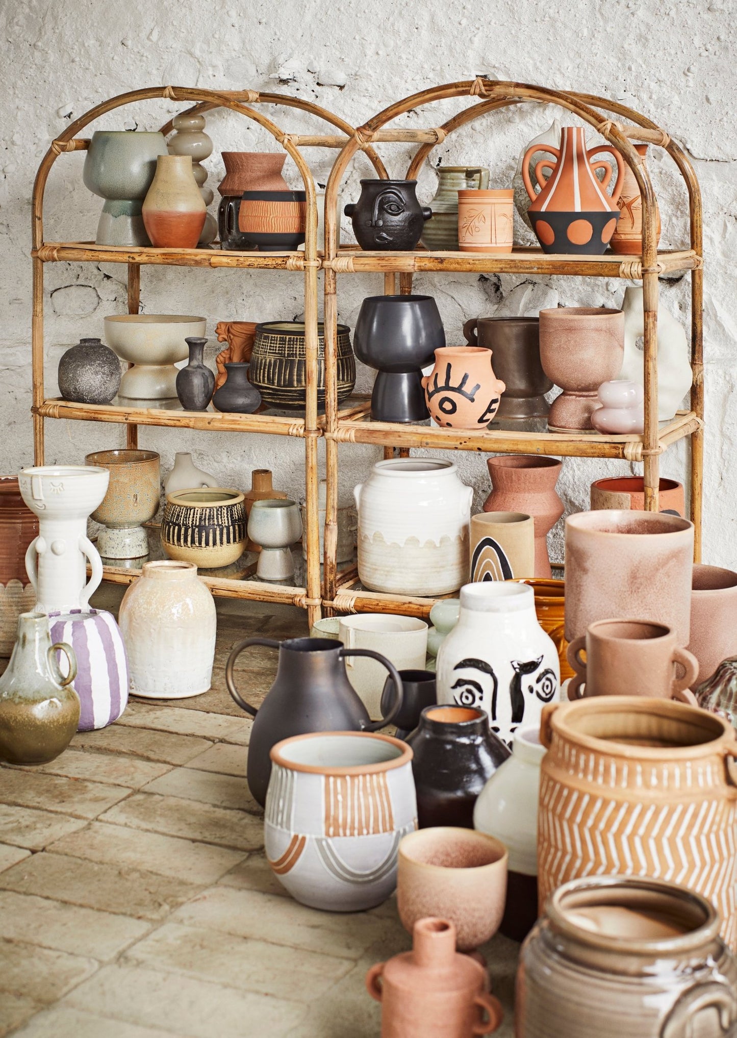 Hand painted terracotta flower pot - peak-store.de